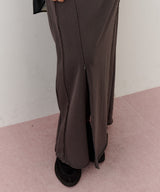 【再入荷】深スリットスウェットIラインスカート