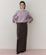 【再入荷】深スリットスウェットIラインスカート