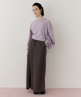 【再入荷】深スリットスウェットIラインスカート