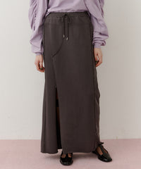 【再入荷】深スリットスウェットIラインスカート