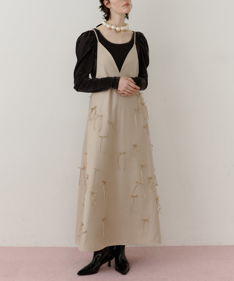 【予約】many ribbon onepice