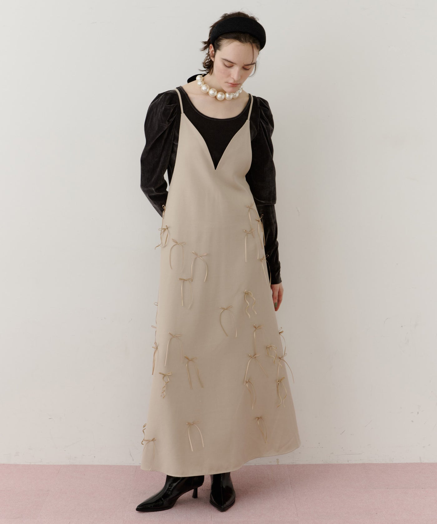 many ribbon onepice – LA BELLE ETUDE online store