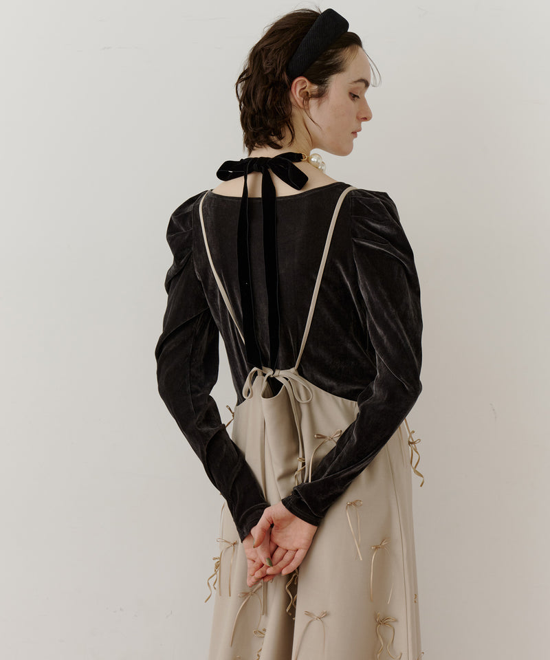 【予約】many ribbon onepice