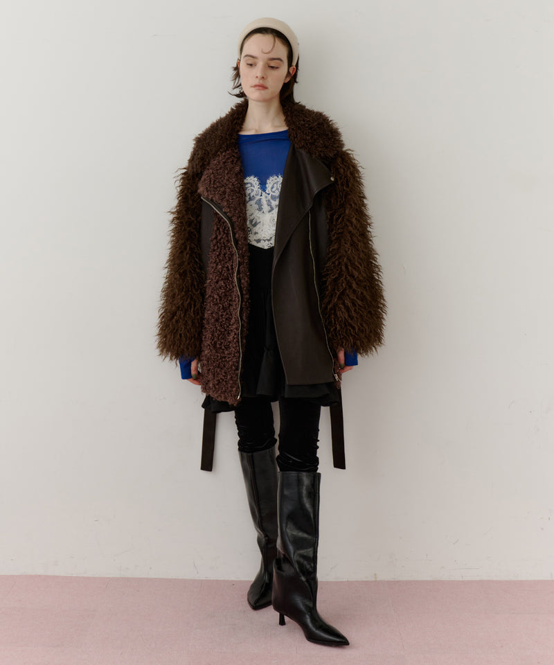 ロングスリーブボートネックシアーTOPS