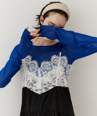 ロングスリーブボートネックシアーTOPS