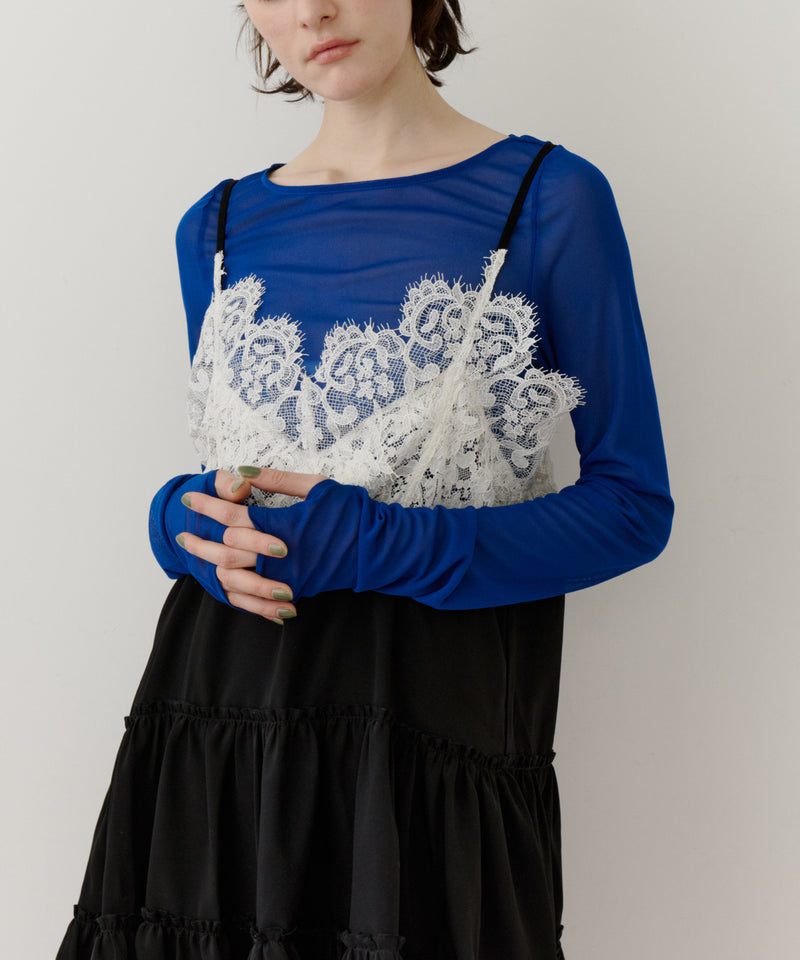 【予約開始待ち】モチーフレースAラインキャミチュニック