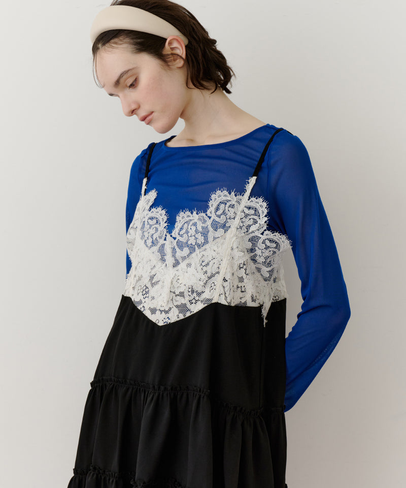 【予約開始待ち】モチーフレースAラインキャミチュニック