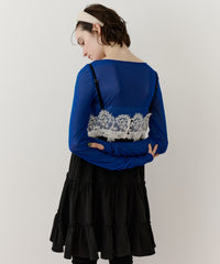 ロングスリーブボートネックシアーTOPS