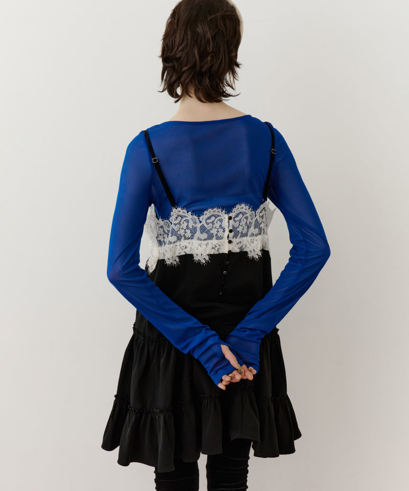 【予約開始待ち】モチーフレースAラインキャミチュニック