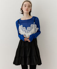 ロングスリーブボートネックシアーTOPS