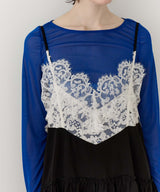 ロングスリーブボートネックシアーTOPS