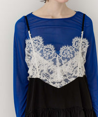 ロングスリーブボートネックシアーTOPS