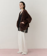 【一部カラー予約】フェザーヤーンリラックス2wayカーディガン