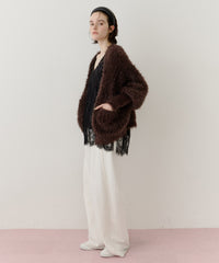 【一部カラー予約】フェザーヤーンリラックス2wayカーディガン
