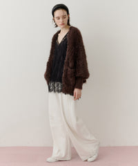 【一部カラー予約】フェザーヤーンリラックス2wayカーディガン