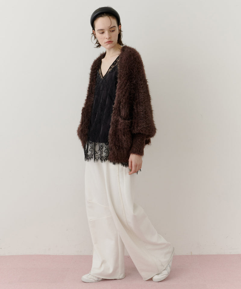 【一部カラー予約】フェザーヤーンリラックス2wayカーディガン