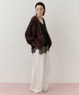 【一部カラー予約】フェザーヤーンリラックス2wayカーディガン