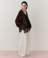 【一部カラー予約】フェザーヤーンリラックス2wayカーディガン