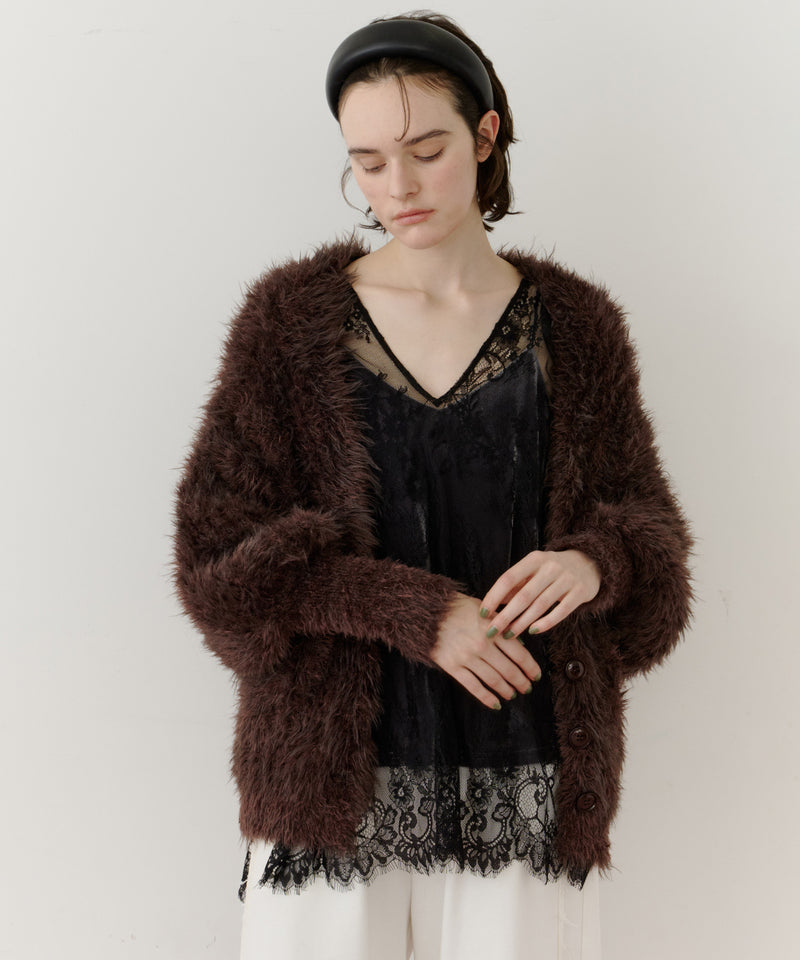 【一部カラー予約】フェザーヤーンリラックス2wayカーディガン