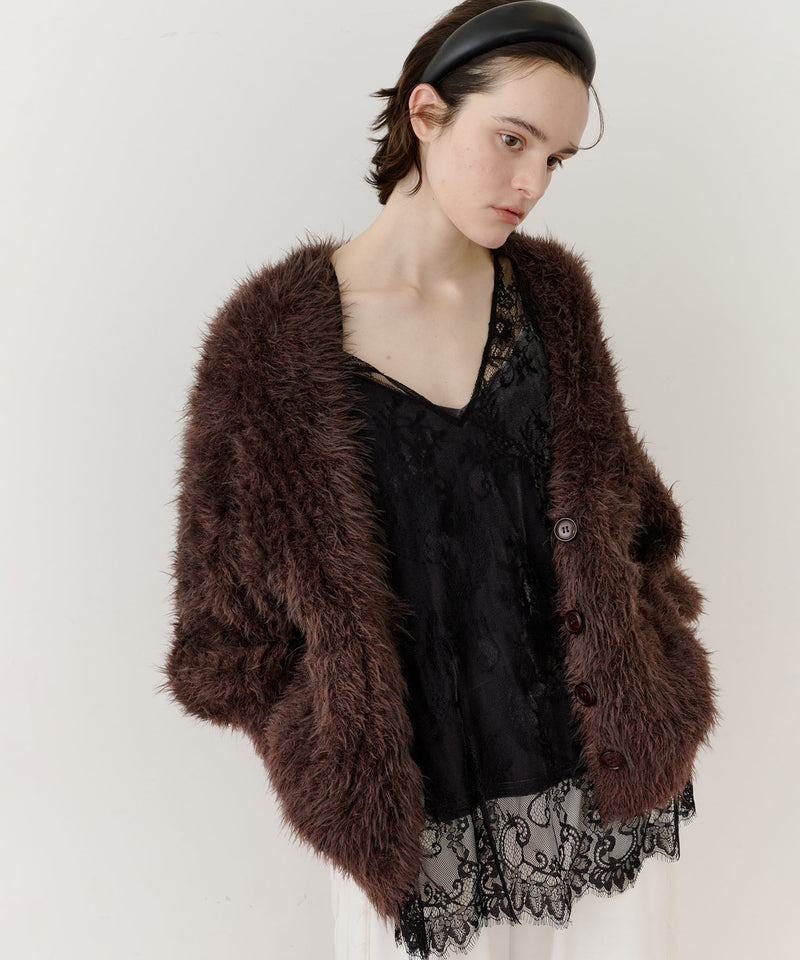 【一部カラー予約】フェザーヤーンリラックス2wayカーディガン