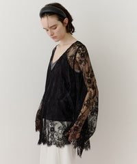 【予約開始待ち】2WAY総レースVネックオーバーTOPS