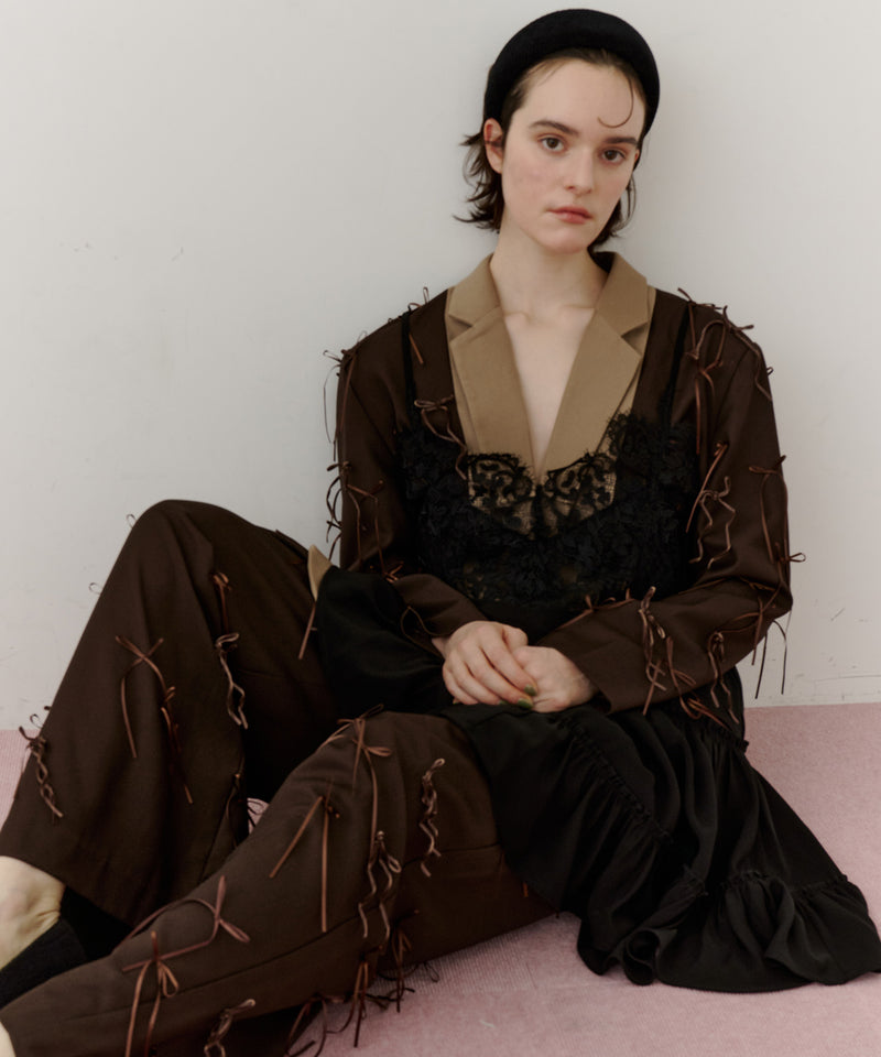 【予約開始待ち】モチーフレースAラインキャミチュニック