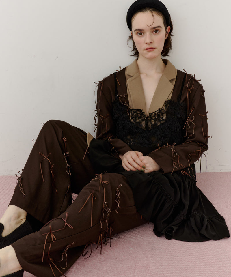 【予約開始待ち】モチーフレースAラインキャミチュニック