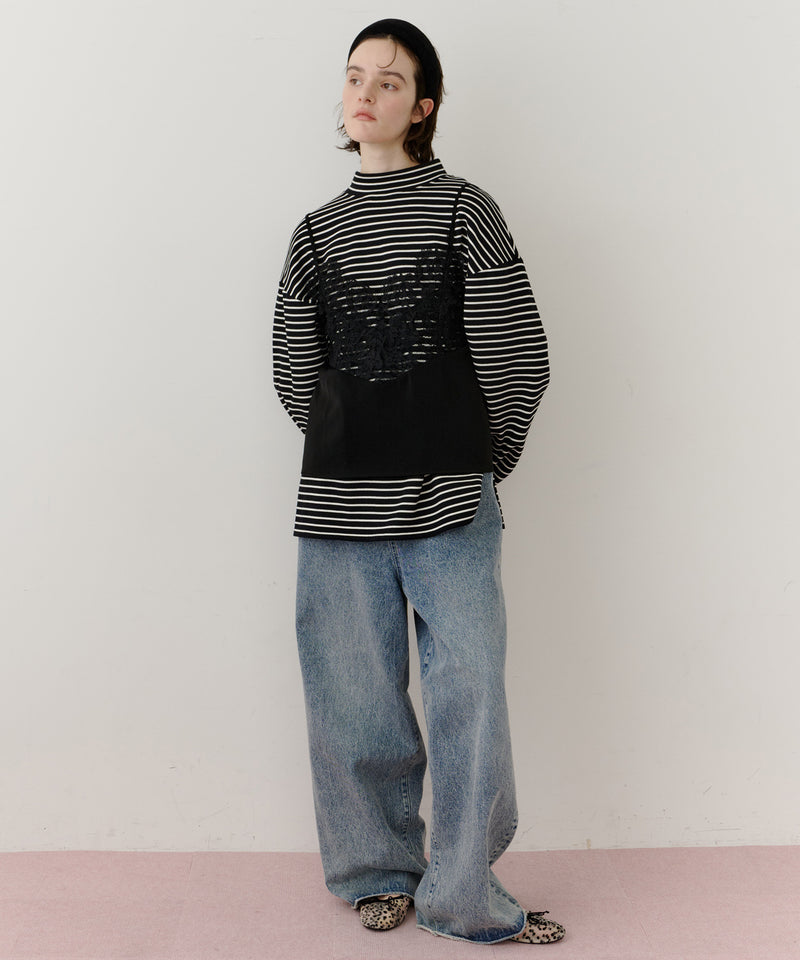 longスリーブハイネックカットソー