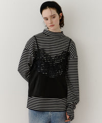 【予約開始待ち】モチーフレース×サテンキャミ