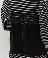 【予約開始待ち】モチーフレース×サテンキャミ