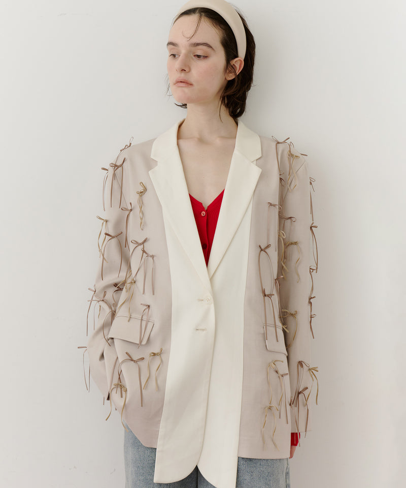 many ribbon jacket