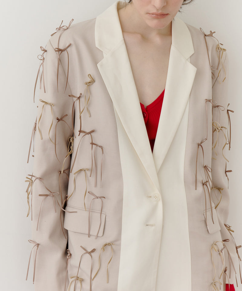 many ribbon jacket