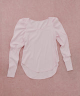 【予約10%OFF】ギャザーパフロングスリーブカットソー