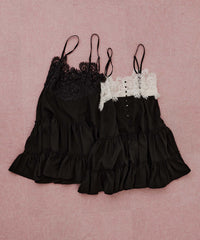 【予約開始待ち】モチーフレースAラインキャミチュニック
