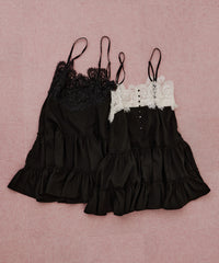 【予約開始待ち】モチーフレースAラインキャミチュニック