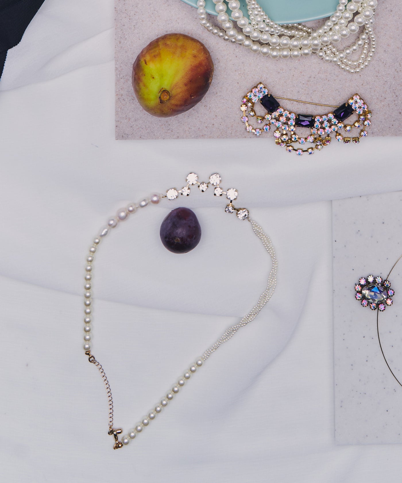 MIXパール×ビジューネックレス – LA BELLE ETUDE online store MIXパール×ビジューネックレス – LA BELLE ETUDE online store