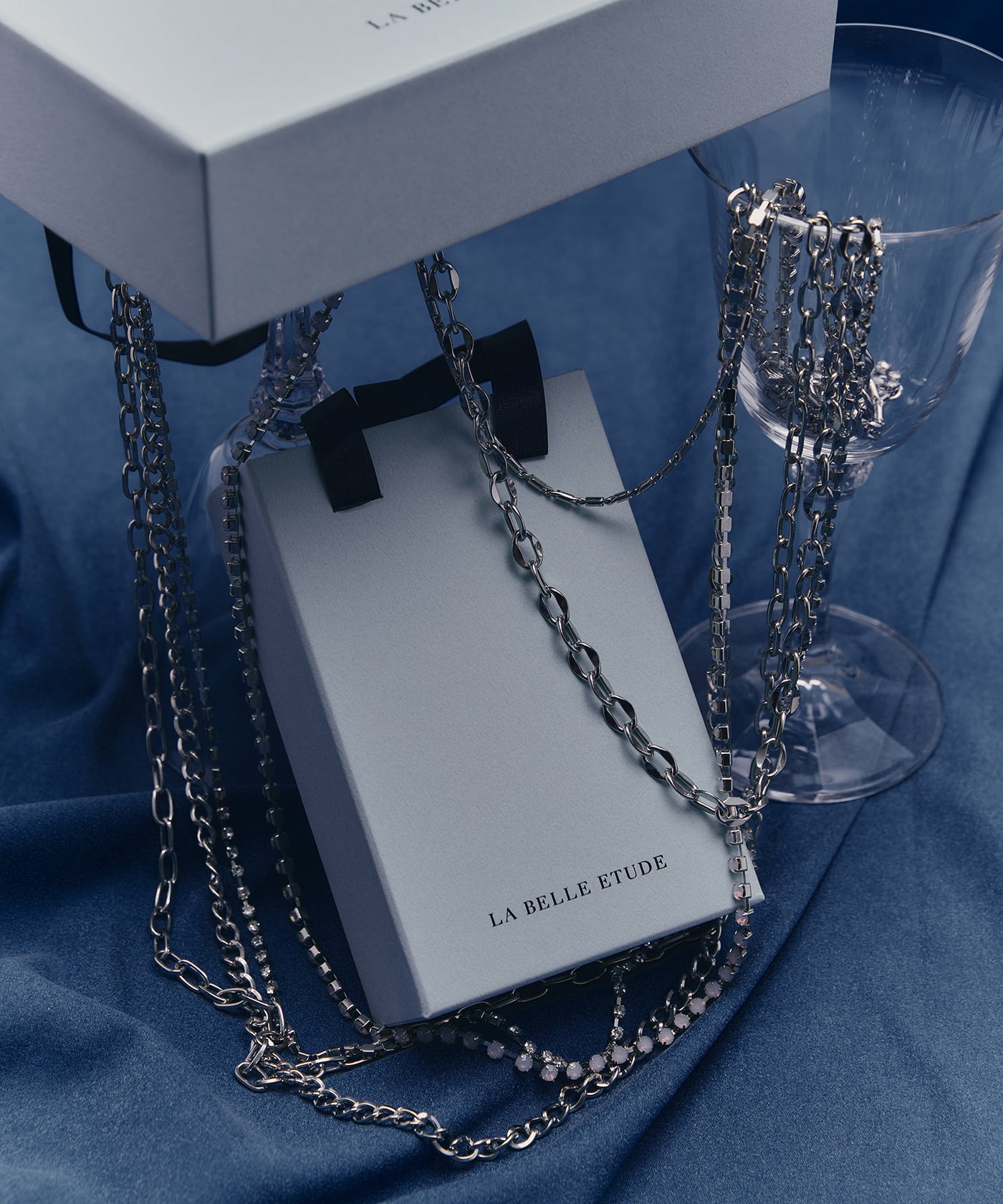 ダイヤレーン×チェーン6連ネックレス – LA BELLE ETUDE online store 