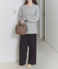 【GIUNON】wide leg tuck pants / ワイドレッグパンツ