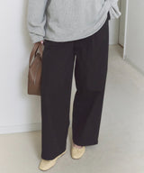 【GIUNON】wide leg tuck pants / ワイドレッグパンツ