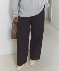 【GIUNON】wide leg tuck pants / ワイドレッグパンツ
