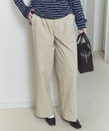 【GIUNON】wide leg tuck pants / ワイドレッグパンツ