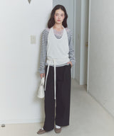 【GIUNON】wide leg tuck pants / ワイドレッグパンツ