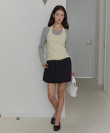 【GIUNON】hem mellow holter neck tops / ヘムメロウホルターネック