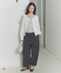 【GIUNON】hem mellow holter neck tops / ヘムメロウホルターネック