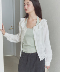 【GIUNON】hem mellow holter neck tops / ヘムメロウホルターネック