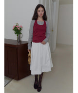【GIUNON】hem mellow holter neck tops / ヘムメロウホルターネック