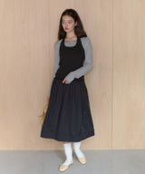 【GIUNON】hem mellow holter neck tops / ヘムメロウホルターネック