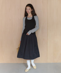 【GIUNON】hem mellow holter neck tops / ヘムメロウホルターネック