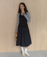 【GIUNON】hem mellow holter neck tops / ヘムメロウホルターネック