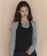 【GIUNON】hem mellow holter neck tops / ヘムメロウホルターネック